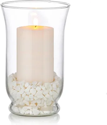 Obrázek produktu pro Skleněná svícenka pro svíčky, průměr 8 cm, výška 15 cm