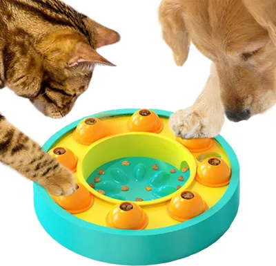 Produktbild von Hundepuzzle-Spielzeug, Fressnapf für kleine bis mittelgroße Hunde, interaktives Spielzeug für Hunde, Katzen, Futterspender-Schüssel