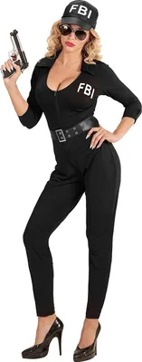 Produktbild von Kostüm FBI Agentin für Damen | Anzug und Basecap Größe: XS