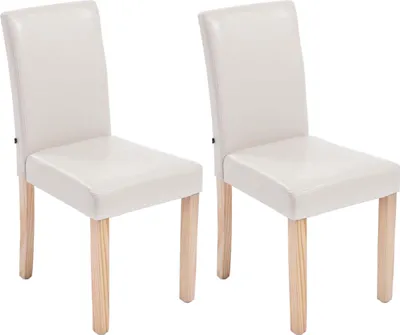 Obrázek produktu pro Jídelní židle Inn, nohy natura (SET 2 ks) - Krémová