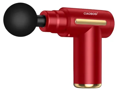 Image de Avizar, masseur avec fonction de percussion, sans fil, avec écran, batterie 1200mAh, couleur rouge