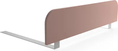 Produktbild von regalik Bettgitter Rausfallschutz Kinderbett 90x20 cm – Rosa Stabile Absturzsicherung ohne Bohren – Einfache Montage unter der Matratze