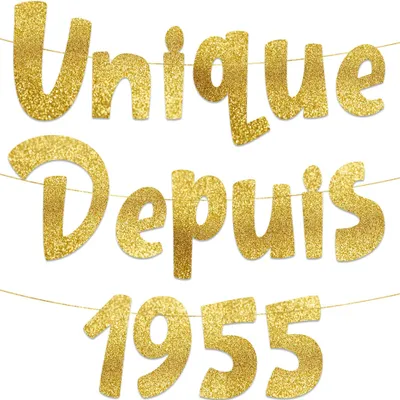 Glitterbanner 1,2 m Gold – 71. Geburtstag Deko