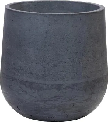Zdjęcie produktu dla Donica Betonowa Zewnętrzna Na Dwór Z Otworami Zadora BOWL S 45x45 cm grafitowy
