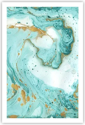 Produktbild von Poster - Poster ohne Rahmen - Abstraktion blau Wasser modern - 61x91,5 cm - Wand Bild - Wanddeko - Wandbilder - Kunstposter - Wandposter - Bilder - Kunstdruck - Wandbild - P2XPA61x91-2937