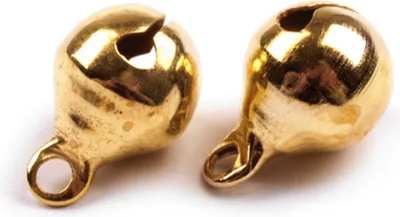 Obrázek produktu pro Rolnička kovová 10mm, zlatá / 1ks