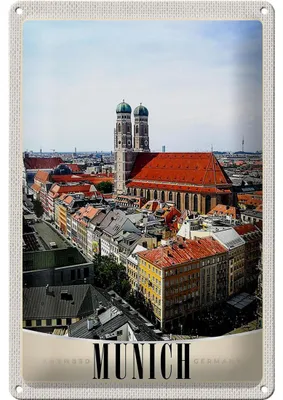 Produktbild von Blechschild Reise 20x30cm München Deutschland Stadt Kirche Stadt
