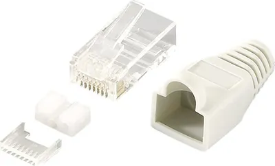 Image de Logilink Steckverbinder CAT6 RJ45 100er Set, geschirmt,grau