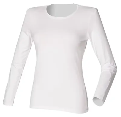 Produktbild von SF Women - "Feel Good" T-Shirt für Damen Langärmlig LT4534 (XS) (Weiß)