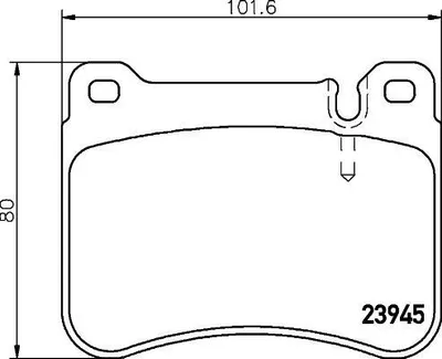 Produktbild von HELLA Bremsbeläge Satz Vorne Bremsklötze passend für MERCEDES-BENZ C-Klasse Limousine (W203) 8DB 355 006-541