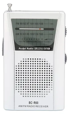 Productafbeelding van Zakradio Draagbare Batterijgevoede AM FM-radio - Compact en Lichtgewicht