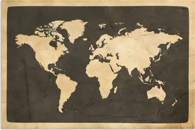 Produktbild von MuchoWow® Poster Weltkarte - Vintage - Marmor 180x120 cm - Fotoplakat