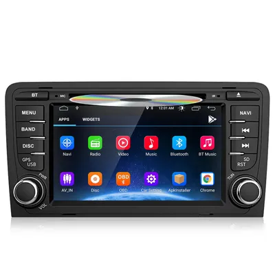 Obrázok produktu pre Autorádio Hexinex 2-DIN s 7-palcovým displejom, Windows CE, GPS, pre Audi A3 (2003-2012)