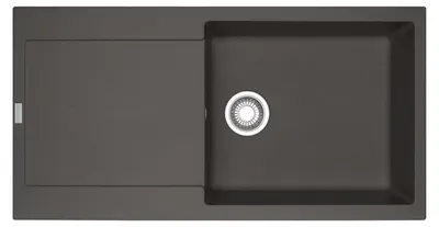 Produktbild von Franke Maris MRG 611-97 XL Einbauspüle Schiefergrau Fragranit Unterschrank ab 60 cm Druckknopf - inkl.