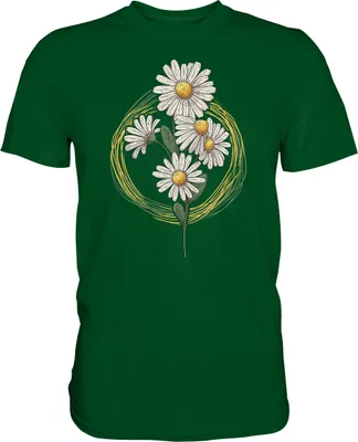 Produktbild von Gänseblümchen Garten Shirt Gärtner – Bottle Green / S