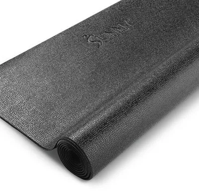Obrázek produktu pro Protizahřívací fitness podložka, černá - tloušťka 4,2 mm - rozměry 201 x 90 cm - materiál: polyester - podložka na ochranu podlahy - tréninková podložka