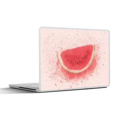 Produktbild von MuchoWow® Laptop Aufkleber Sticker Cover Wassermelone - Obst - Pastell - Sommer 36.5x27.5 cm - Laptop-Sticker