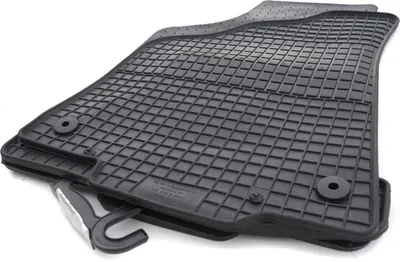 Produktbild von Gummimatten Passend für VW Polo (6N) Premium Gummi Fußmatten Allwetter Geruchsneutral 4-teilig schwarz