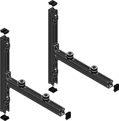 Produktbild von MEFA Konsolenset Stex 35/42 schallg. Länge 450 mm, 1 Stk.