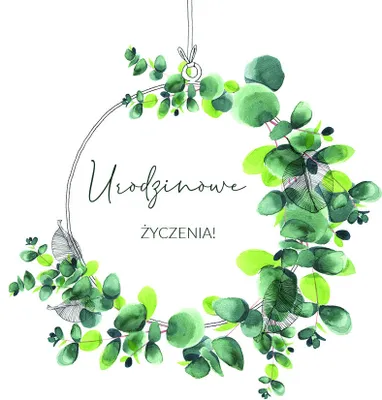 Produktbild von Karnet Swarovski kwadrat CL4003PO Urodzinowe życzenia!