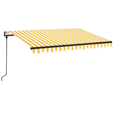 Produktbild von vidaXL Markise Automatisch Einziehbar 350x250 cm Gelb und Weiß