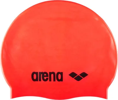 Image de arena Classic Bonnet de bain unisexe en silicone Bonnet de bain pour femmes et hommes avec bord renforcé Bonnet de bain souple et résistant