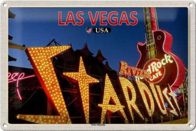 Produktbild von Blechschild Reise 30x20cm Las Vegas USA Neon Museum