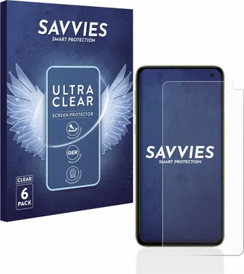 Produktbild von 6x Für Samsung Galaxy S10e Schutzfolie Savvies Displayschutz Display Schutz Folie Klar Transparent