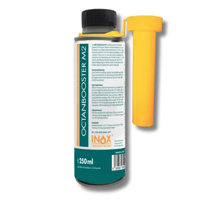 Produktbild von INOX® Oktan Booster, 250ml Additiv verbessert Oktan Zahl, Startverhalten