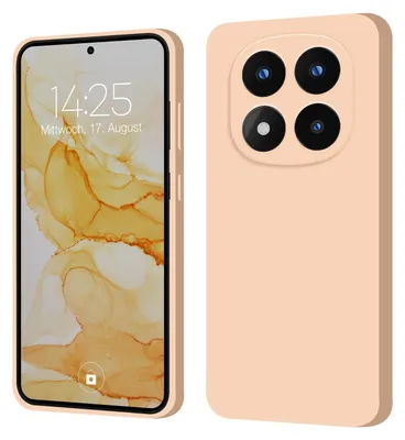 Produktbild von Hülle für Xiaomi Redmi Note 14 Pro+ 5G Case Cover Bumper Smartphone Softgrip Schutzhülle Farbe: Rosa