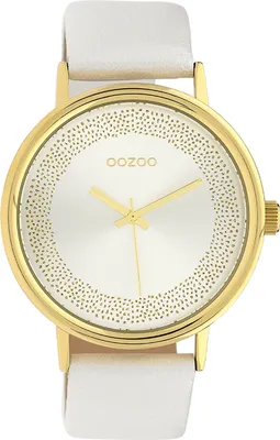 Produktbild von Oozoo Damen Lederarmband Uhr Timepieces blau C10089 Analog Quarzuhr UOC10095