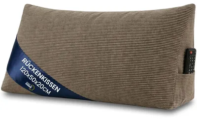 Obrázek produktu pro Polštář klínový pod záda a na čtení do postele, na pohovku Potah: manšestr 120 x 50 cm (Š x V)