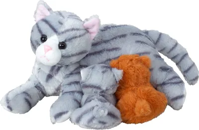 Produktbild von Katzenfamilie Plüschtiere Katze mit Babies Kuscheltiere