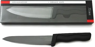 Produktbild von Küchenmesser Keramik 15cm schwarz DOMESTIC