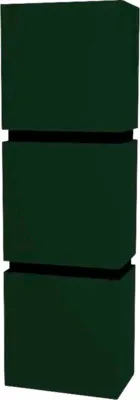 Produktbild von Devo Hängeschrank mit 3 Türen und 2 Schubladen Viva 2.0 links BxHxT 40 x 127 x 26 cm conifer green supermatt