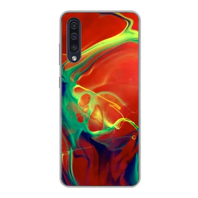 Produktbild von MuchoWow® Handyhülle Schutzhülle Hülle für Samsung Galaxy A30s Kunst - Tinte - Farben - Psychedelisch Silikon Softcase Handy Hülle - Karteninhaber