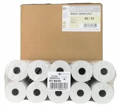 Zdjęcie produktu dla Rolki do kas fiskalnych 80 x 30 mm, 90 sztuk