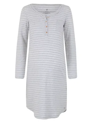 Immagine prodotto di Camicia da notte maternità con ombelico Donna Blu