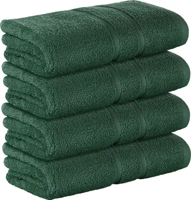 Obrázok produktu pre StickandShine, 4-dielna sada prémiových froté uterákov, 50 x 100 cm, tmavozelená farba, gramáž 500 g/m², 100 % bavlna