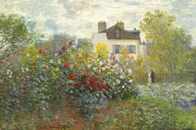 Produktbild von Claude Monet Kunstdruck Bild - Der Garten Des Künstlers In Argenteuil, 1873 (120 x 180 cm)