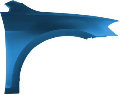 Productafbeelding van BLU Spatbord geschikt voor VW Volkswagen Golf VII 7 LA5J Rechts Blauw PacificBlau | 2012-2017 | Voorzijde | Gelakt | Montageklaar