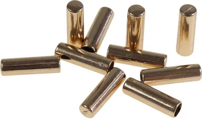 Produktbild von 10 Kordelenden Metall Endstück 5x17mm für 4mm Kordel, Farbwahl - Schnur rund