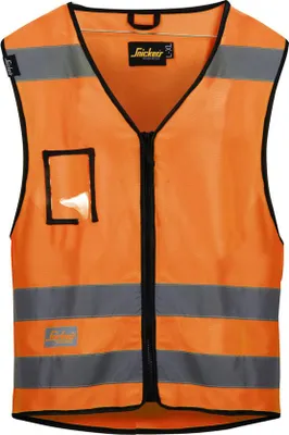 Produktbild von Snickers 9153 Hi-Vis Weste, Klasse 2-signalorange 5500-L/XL