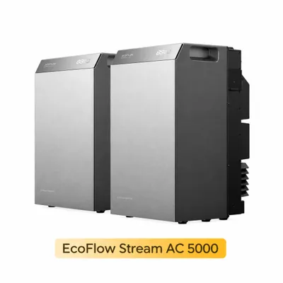 Produktbild von EcoFlow STREAM AC 5000 5 kWh Speicher für Balkonkraftwerk, Plug & Play Solarsystem, 10000 Zyklen, 5000 W Solar, 3000 W AC (0% MwSt) - 2 Stück
