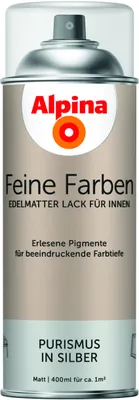 Produktbild von Alpina Feine Farben Sprühlack Purismus in Silber 400 ml