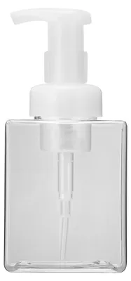 Produktbild von Kunststoff-Schaumflasche, Seifenaufbewahrung, leer, nachfüllbarer Spenderbehälter, 250 ml, transparent