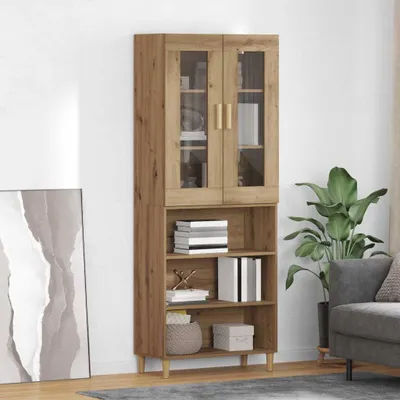 Produktbild von vidaXL Highboard Artisan-Eiche 69,5 x 34 x 180 cm