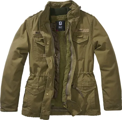 A studio shot of a green jacket.