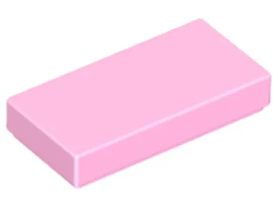 Produktbild von Lego® 1x2 Fliesen 3069 - 10 Stück Hellrosa