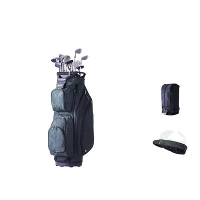 Image de Sac pour voiturette de golf, organisateur 14 compartiments, 11 poches , vert 35 pouces